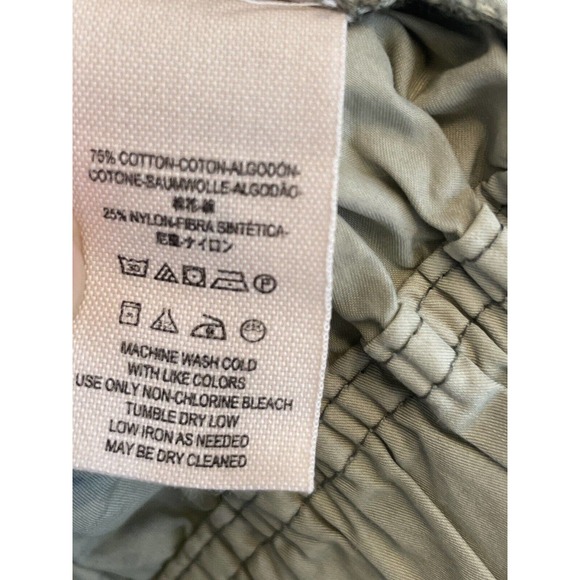 Free People Ripstop Parachute Bomber Jacket Green Tie Dye Women Size XS Grunge - Picture 8 of 8